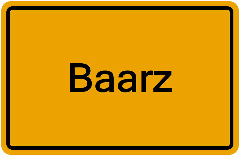 Handelsregisterauszug Baarz