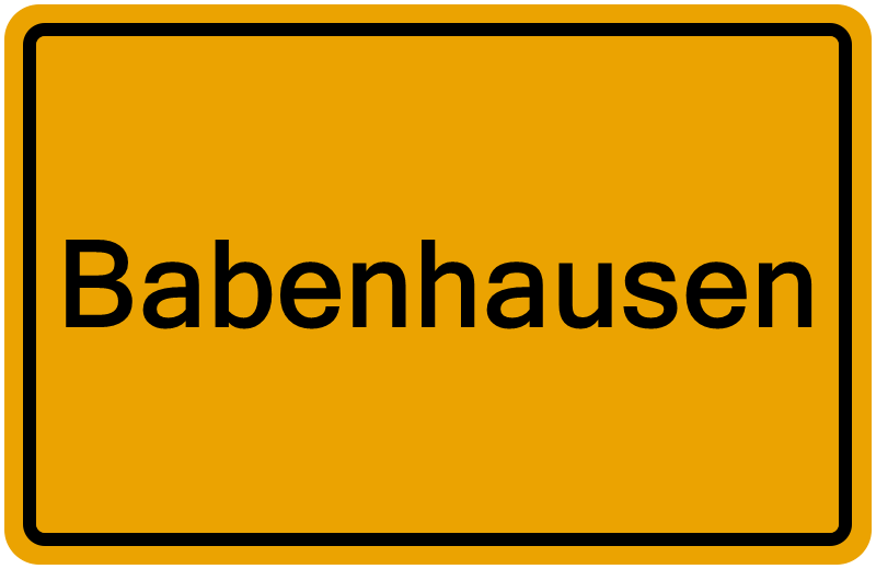 Handelsregisterauszug Babenhausen