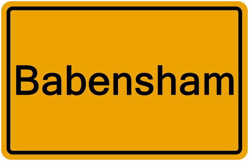 Handelsregisterauszug Babensham