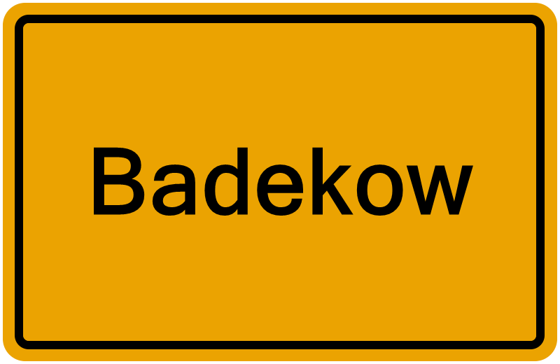 Handelsregisterauszug Badekow