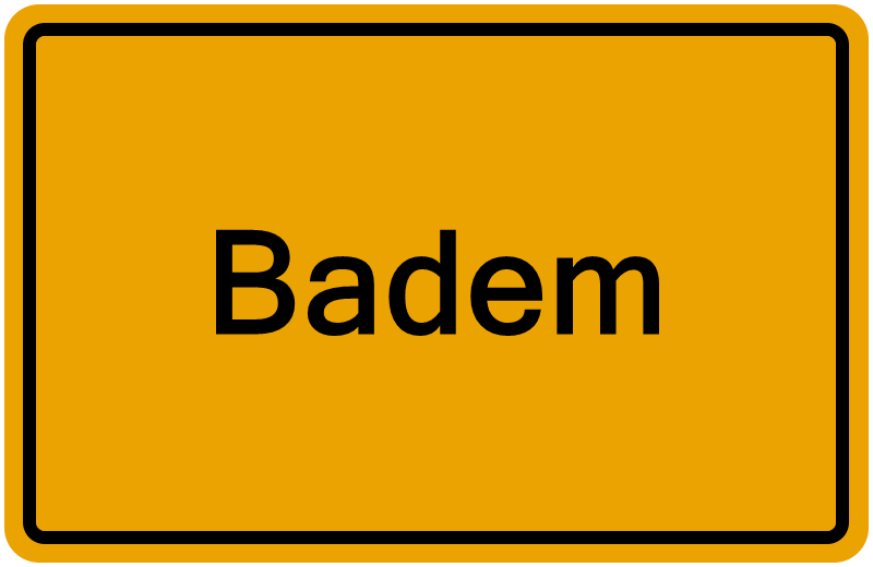 Handelsregisterauszug Badem