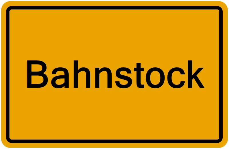 Handelsregisterauszug Bahnstock