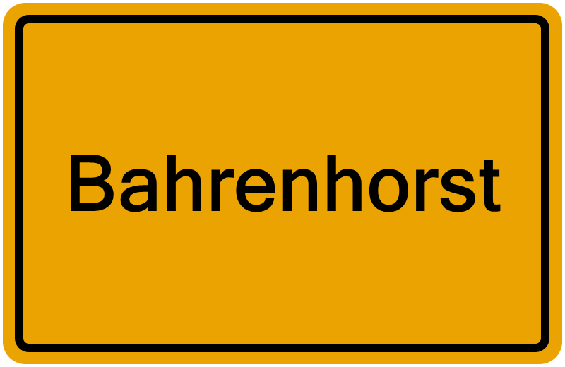 Handelsregisterauszug Bahrenhorst