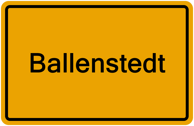 Handelsregisterauszug Ballenstedt