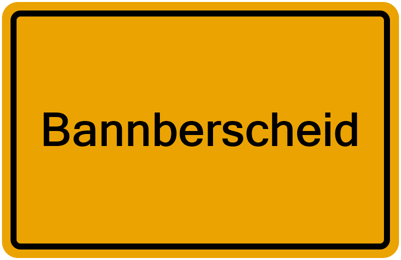 Handelsregisterauszug Bannberscheid