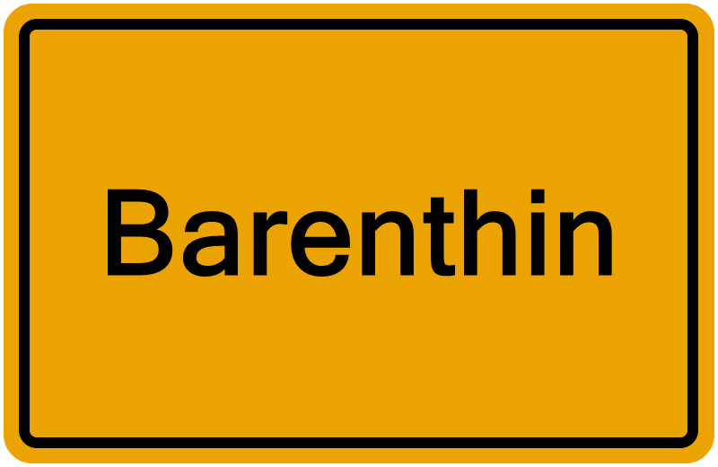 Handelsregisterauszug Barenthin