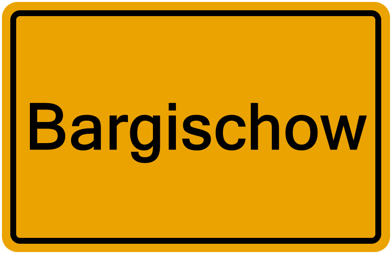 Handelsregisterauszug Bargischow