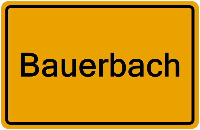 Handelsregisterauszug Bauerbach