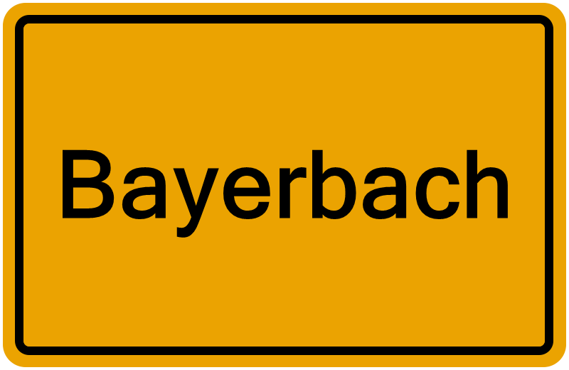 Handelsregisterauszug Bayerbach