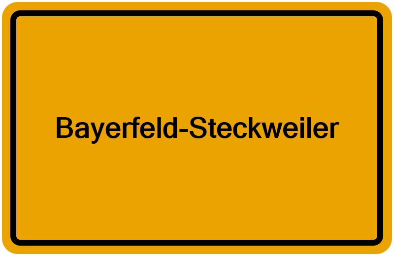 Handelsregisterauszug Bayerfeld-Steckweiler