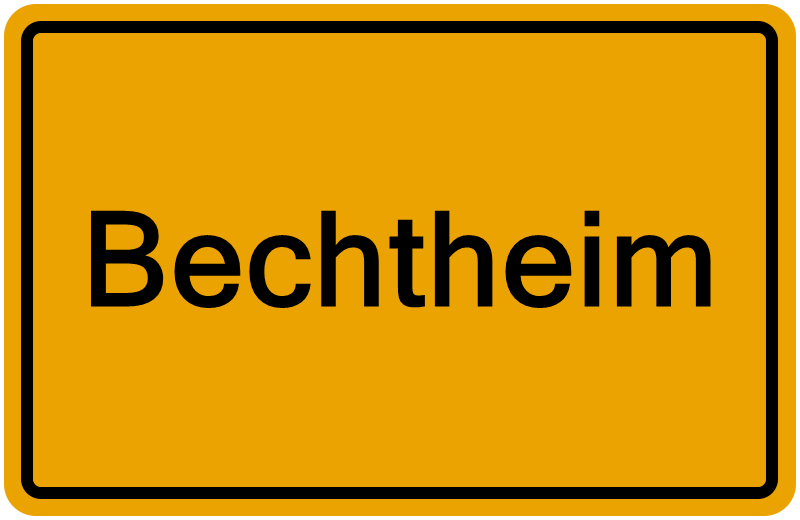 Handelsregisterauszug Bechtheim