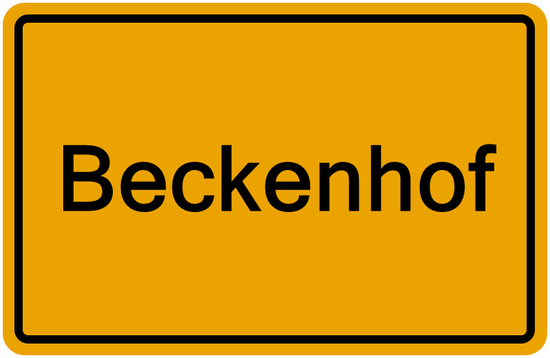 Handelsregisterauszug Beckenhof