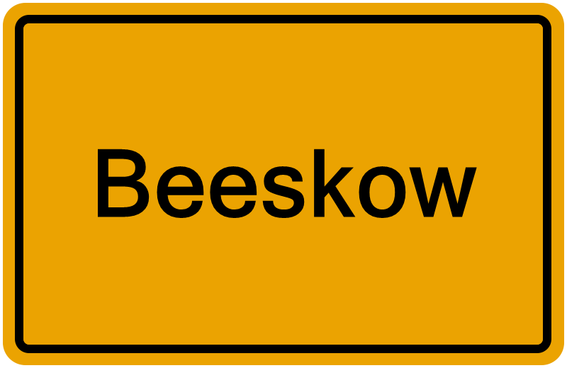 Handelsregisterauszug Beeskow