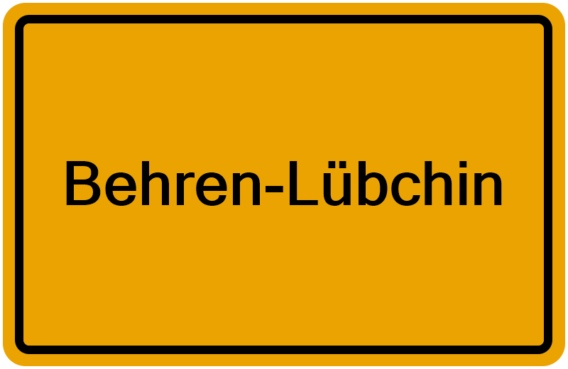 Handelsregisterauszug Behren-Lübchin