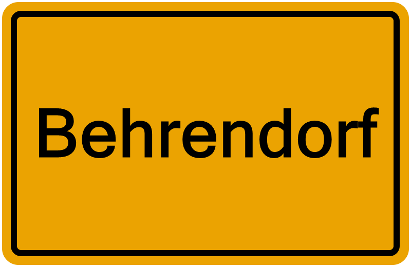 Handelsregisterauszug Behrendorf