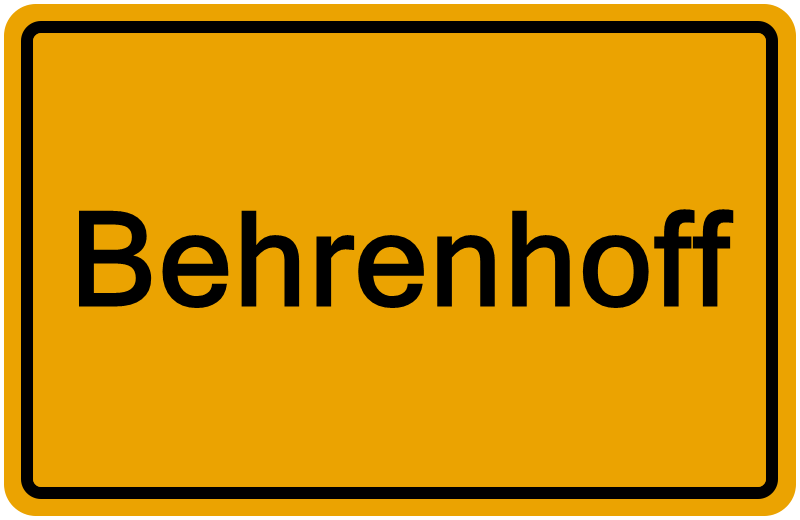 Handelsregisterauszug Behrenhoff