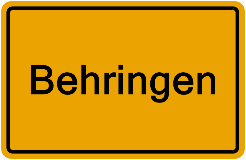 Handelsregisterauszug Behringen
