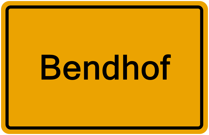Handelsregisterauszug Bendhof