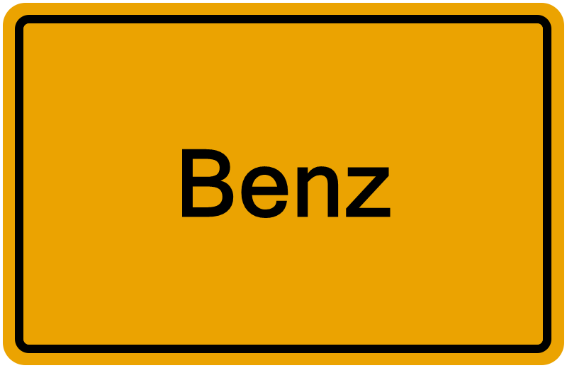 Handelsregisterauszug Benz