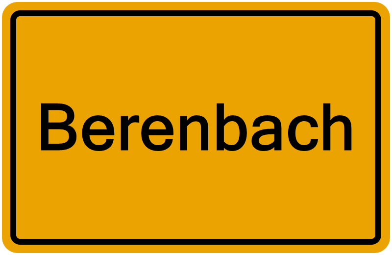 Handelsregisterauszug Berenbach