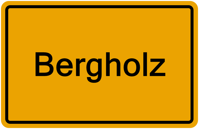 Handelsregisterauszug Bergholz