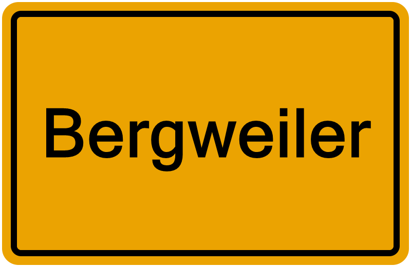 Handelsregisterauszug Bergweiler