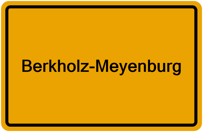 Handelsregisterauszug Berkholz-Meyenburg