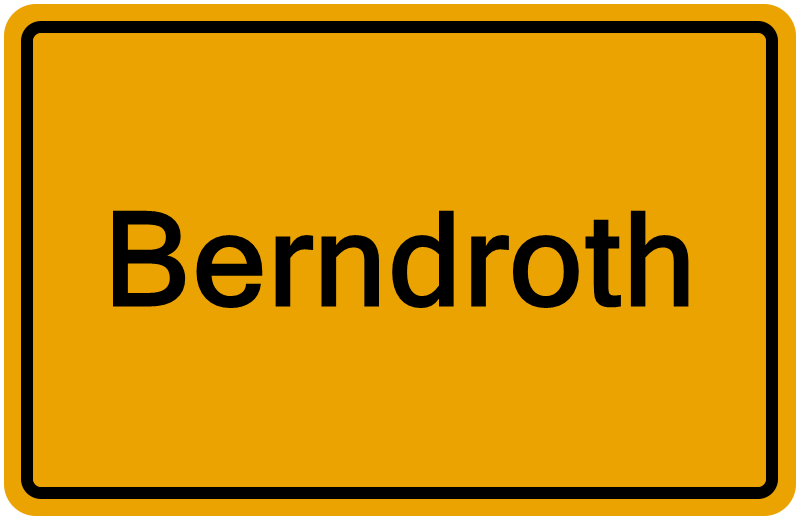 Handelsregisterauszug Berndroth