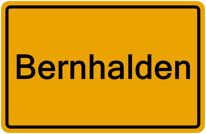 Handelsregisterauszug Bernhalden