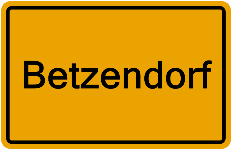 Handelsregisterauszug Betzendorf
