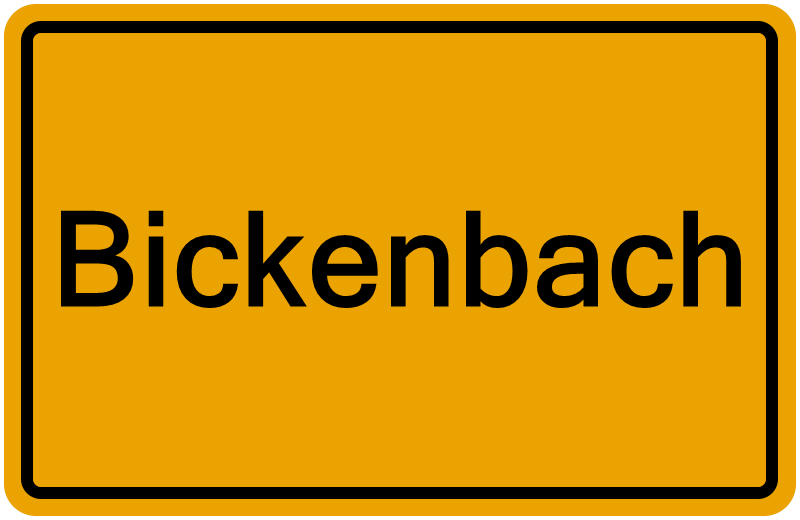 Handelsregisterauszug Bickenbach