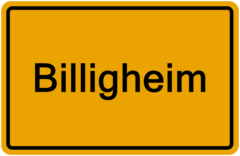 Handelsregisterauszug Billigheim