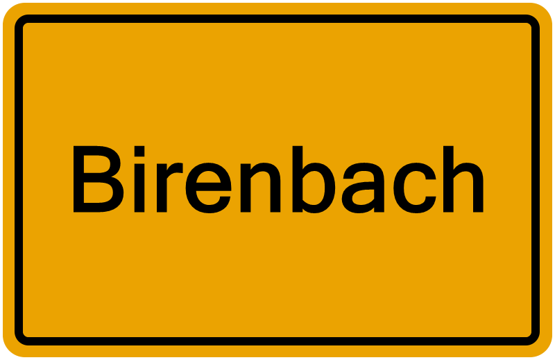 Handelsregisterauszug Birenbach