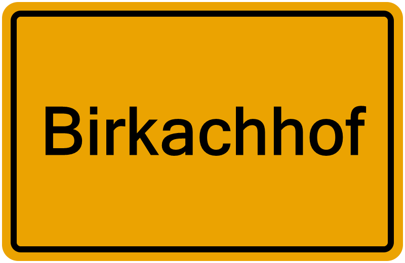 Handelsregisterauszug Birkachhof