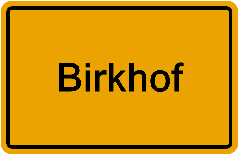 Handelsregisterauszug Birkhof