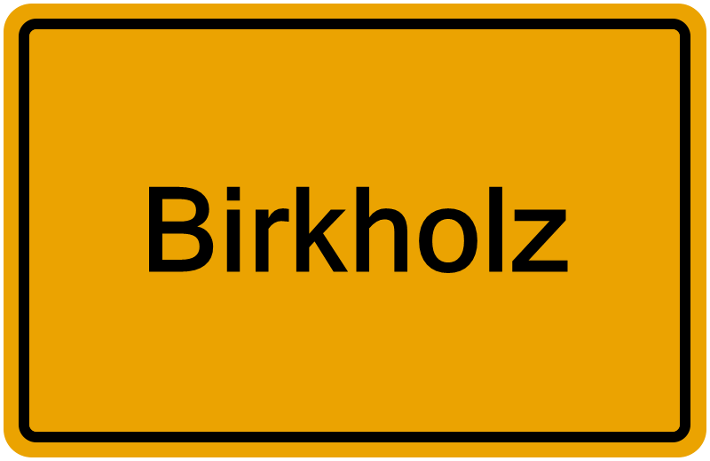 Handelsregisterauszug Birkholz