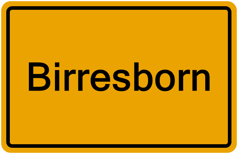 Handelsregisterauszug Birresborn