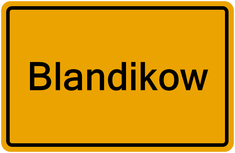 Handelsregisterauszug Blandikow