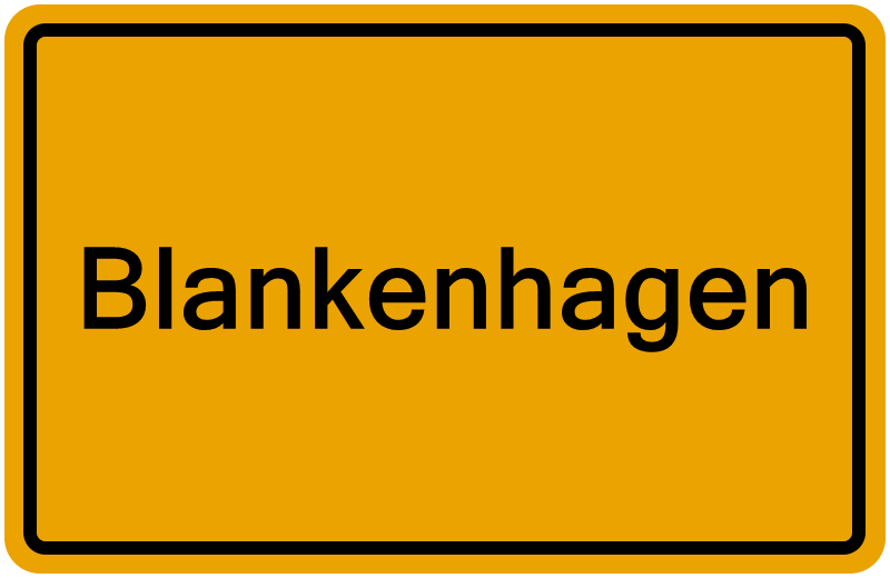 Handelsregisterauszug Blankenhagen