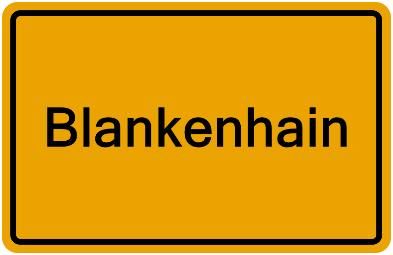 Handelsregisterauszug Blankenhain