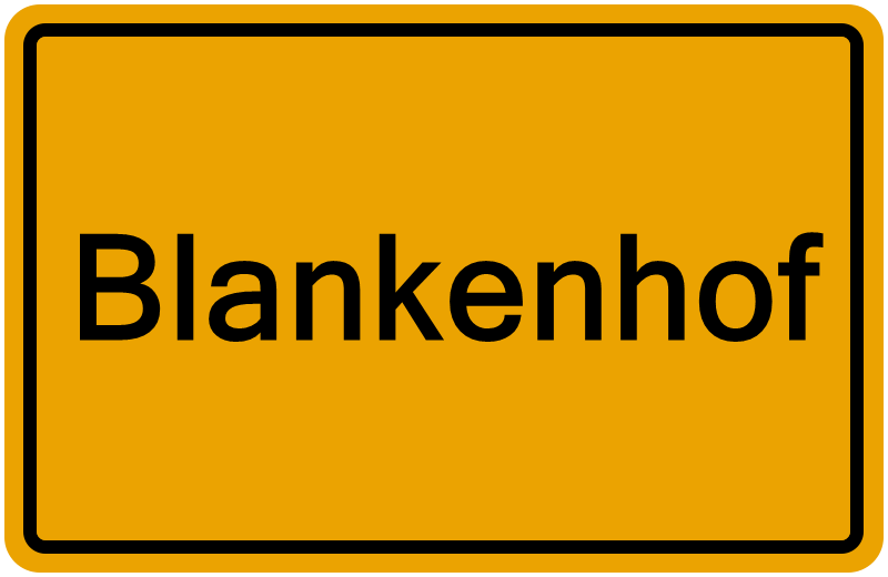 Handelsregisterauszug Blankenhof