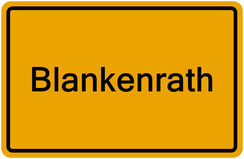 Handelsregisterauszug Blankenrath