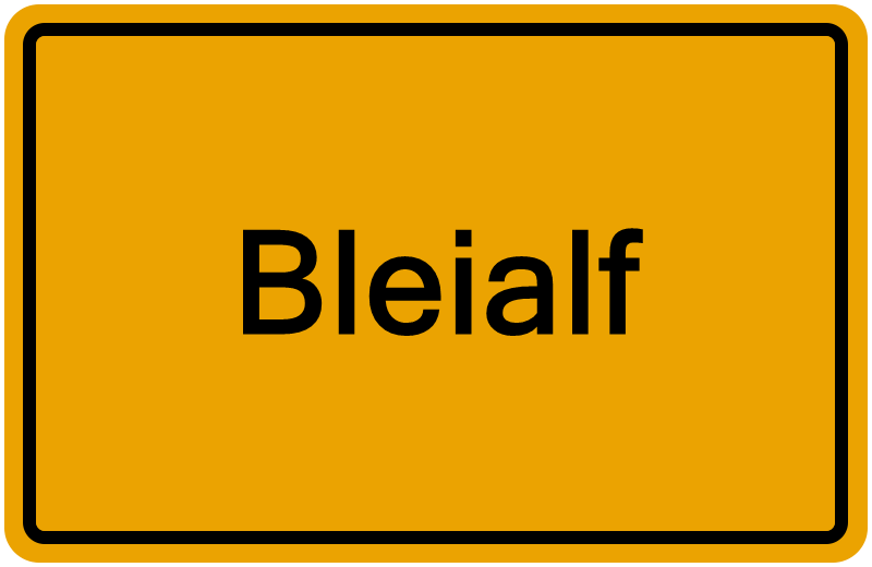 Handelsregisterauszug Bleialf