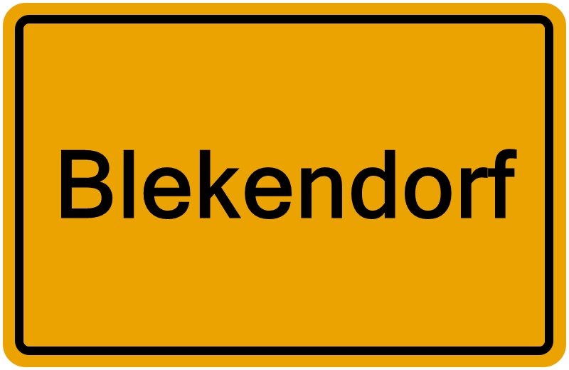Handelsregisterauszug Blekendorf