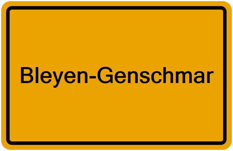 Handelsregisterauszug Bleyen-Genschmar