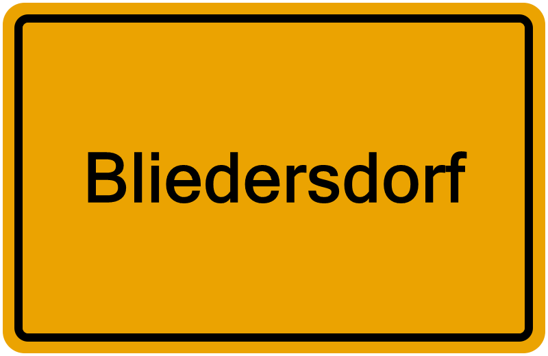 Handelsregisterauszug Bliedersdorf