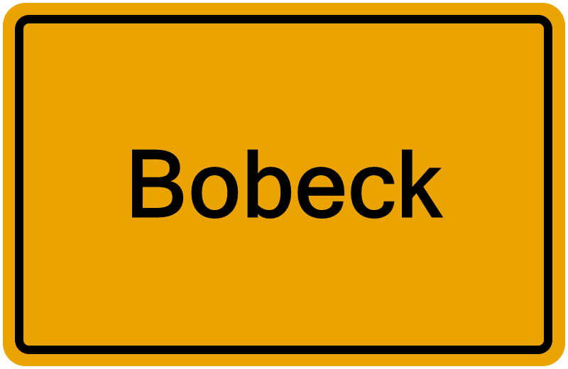 Handelsregisterauszug Bobeck