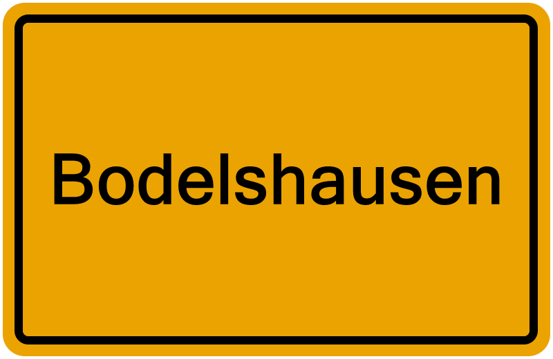 Handelsregisterauszug Bodelshausen