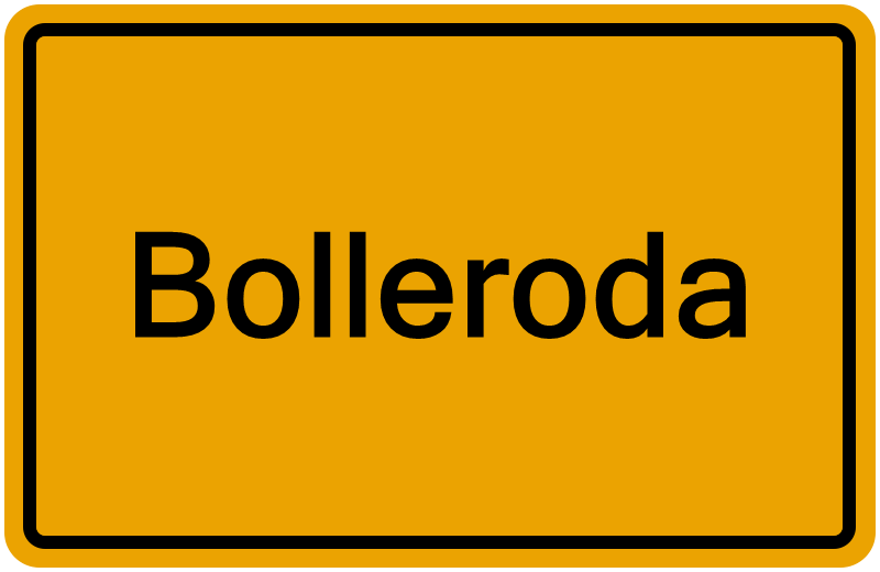 Handelsregisterauszug Bolleroda