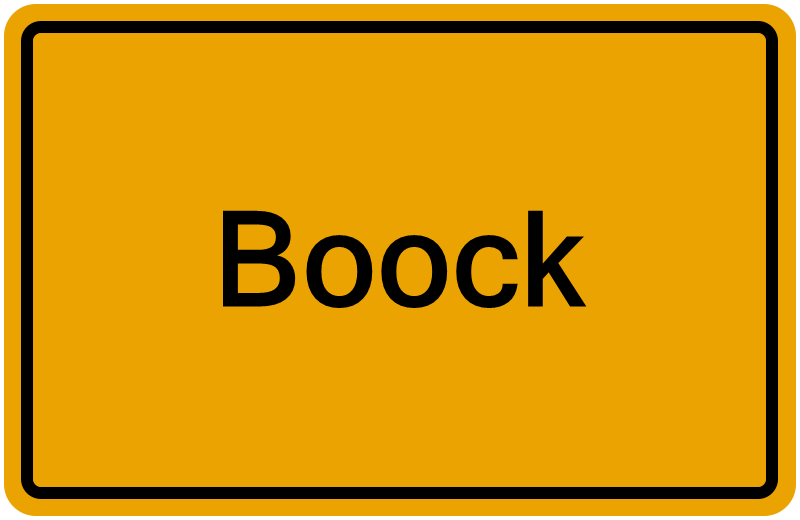 Handelsregisterauszug Boock